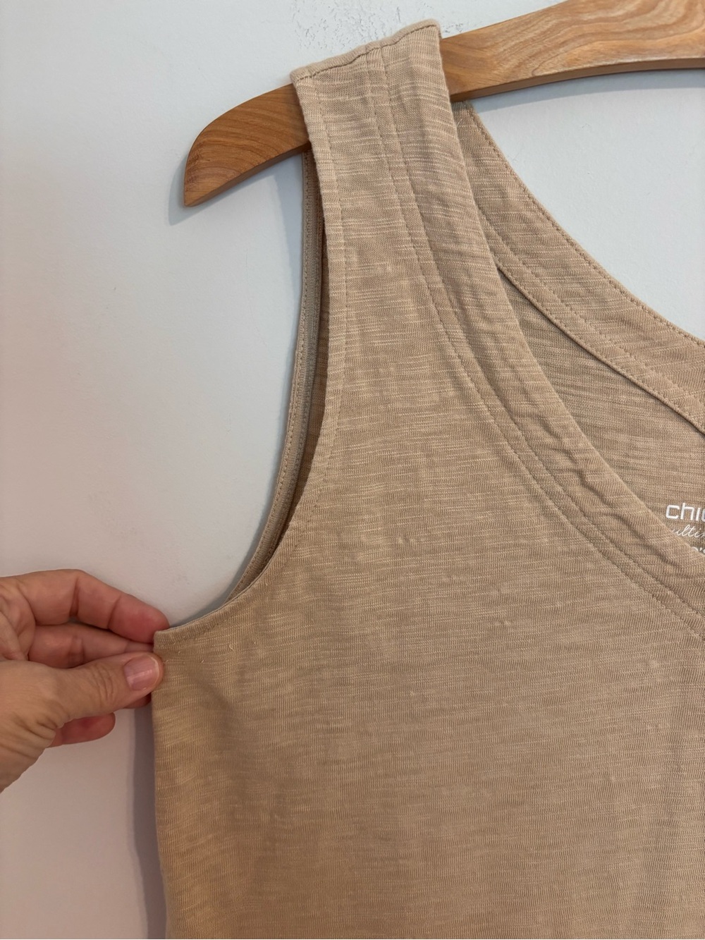 Chico’s Tan The Ultimate Tee Tank top - Picture 5 of 6